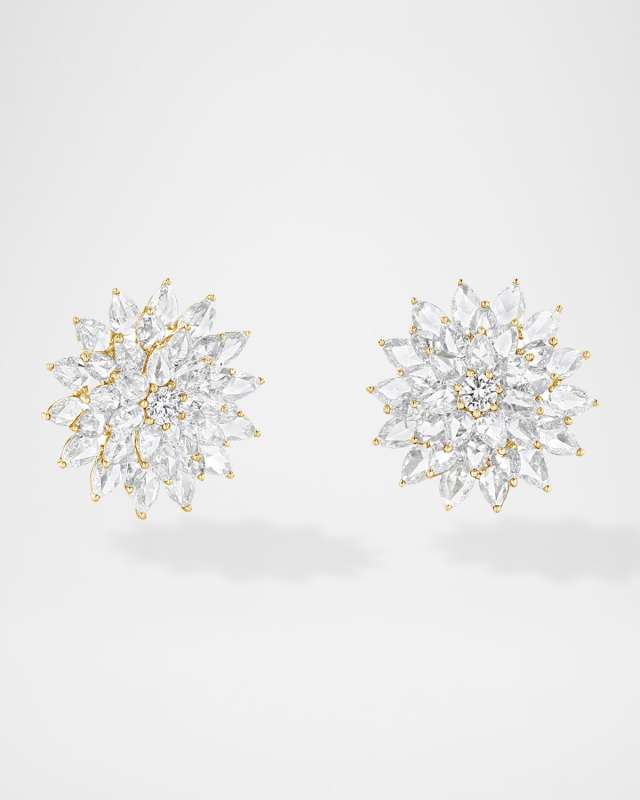 Eclat 18K White Gold Diamond Earrings, 5.50tcw